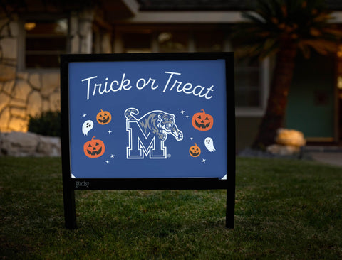 Memphis Halloween Trick Or Treat Yardsy Sign yard sign