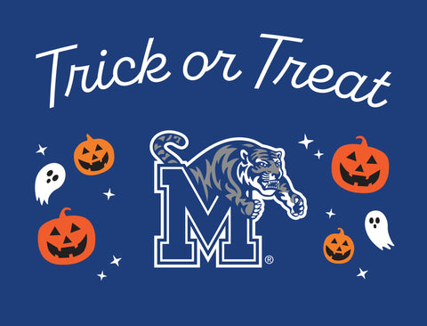 Memphis Halloween Trick Or Treat Yardsy Sign yard sign