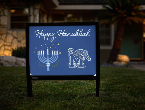 Memphis Happy Hanukkah Yardsy Sign yard sign