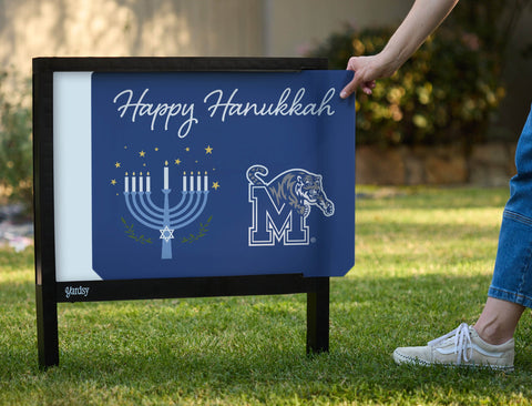 Memphis Happy Hanukkah Yardsy Sign yard sign
