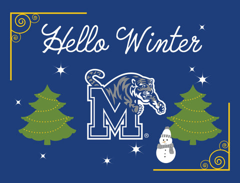 Memphis Hello Winter Yardsy Sign yard sign