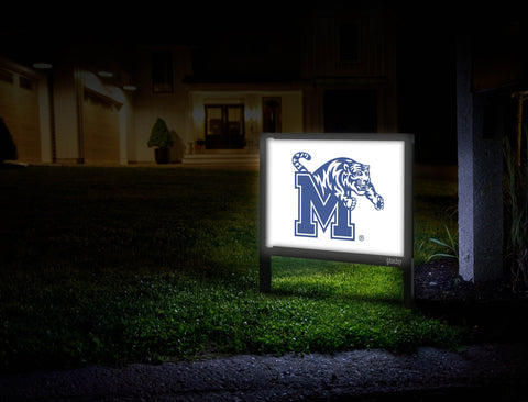 Memphis M Tiger White Yardsy Sign