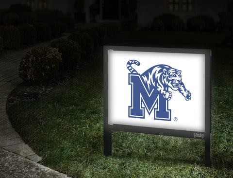 Memphis M Tiger White Yardsy Sign