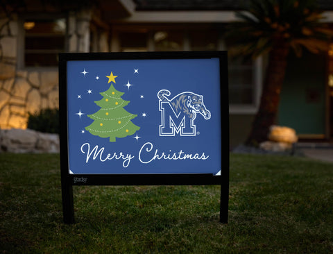 Memphis Merry Christmas Yardsy Sign yard sign