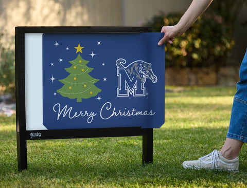 Memphis Merry Christmas Yardsy Sign yard sign