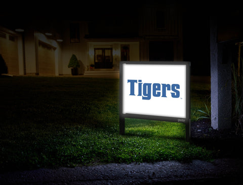 Memphis Tigers White Yard Sign V2 Mailbox
