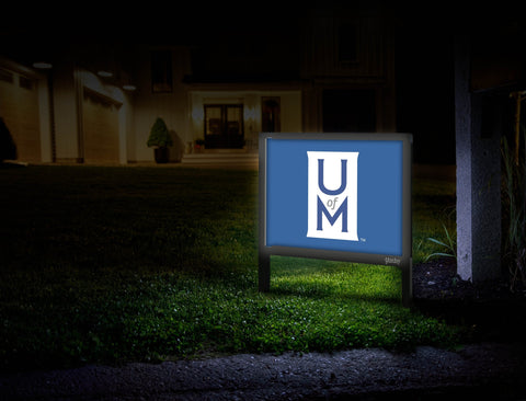 Memphis Um Blue Yard Sign V2 Mailbox