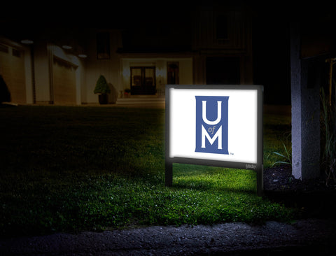 Memphis Um White Yard Sign V2 Mailbox