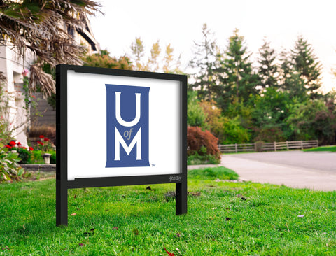 Memphis Um White Yard Sign V2 Yard