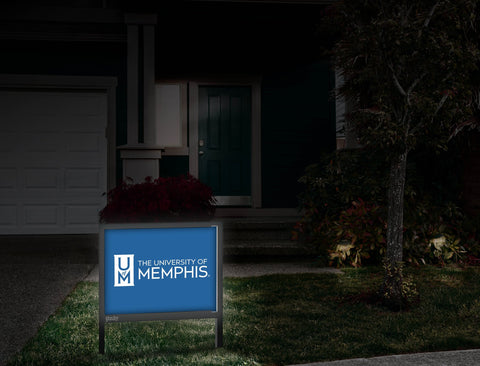 University of Memphis UM Blue Yardsy Sign