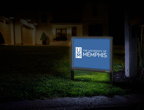 University of Memphis UM Blue Yardsy Sign