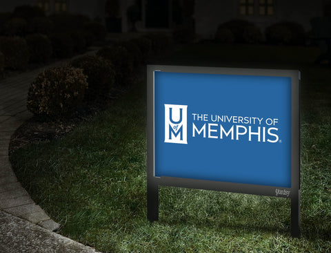 University of Memphis UM Blue Yardsy Sign
