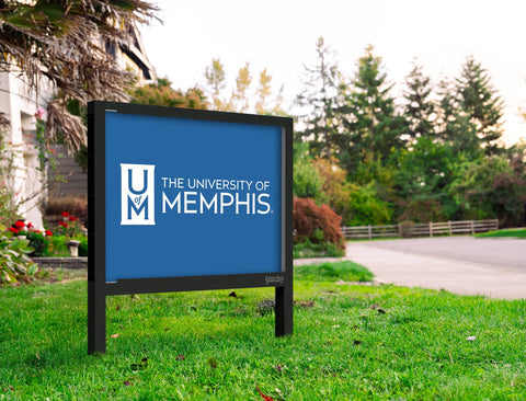 University of Memphis UM Blue Yardsy Sign