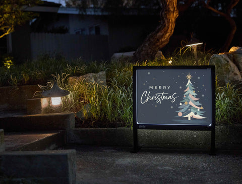 Merry Christmas Colorful Tree Yardsy Sign yard sign