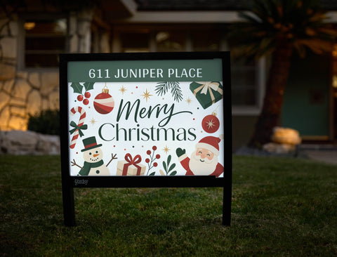 Merry Christmas Decorations Custom Yardsy Sign yard sign