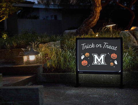 Miami Halloween Trick Or Treat Yardsy Sign yard sign