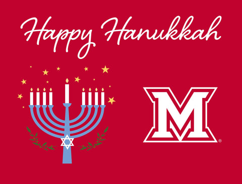 Miami Happy Hanukkah Yardsy Sign yard sign