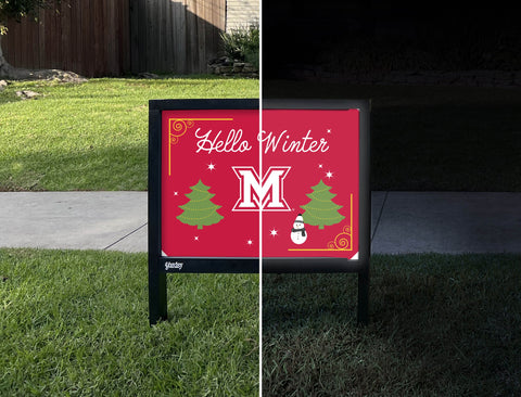 Miami Hello Winter Yardsy Sign yard sign
