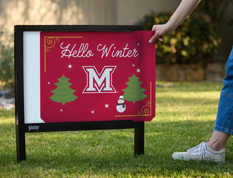 Miami Hello Winter Yardsy Sign yard sign