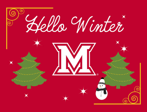 Miami Hello Winter Yardsy Sign yard sign