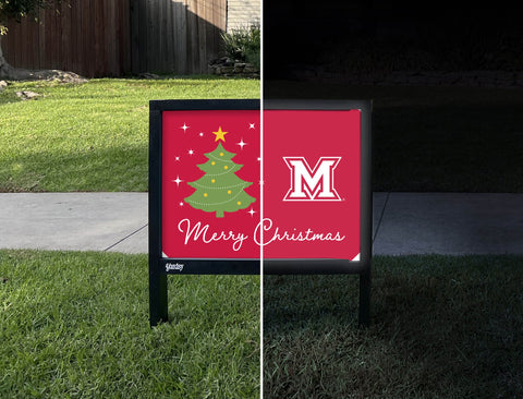 Miami Merry Christmas Yardsy Sign yard sign