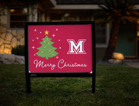 Miami Merry Christmas Yardsy Sign yard sign