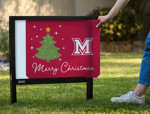 Miami Merry Christmas Yardsy Sign yard sign