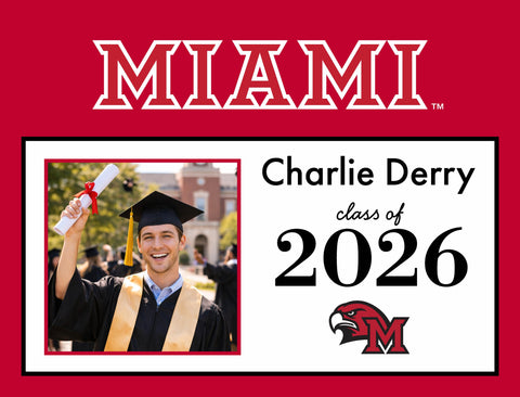 Miami Of Ohio Graduate Custom Yardsy Sign yard sign