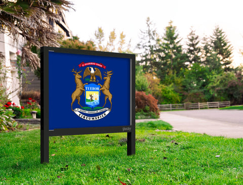 Michigan Flag Yardsy Sign Yard