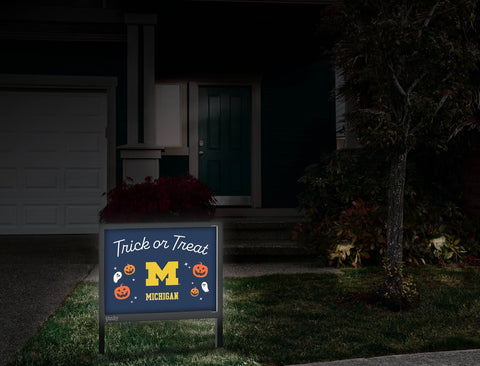Michigan Halloween Trick Or Treat Yardsy Sign