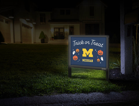 Michigan Halloween Trick Or Treat Yardsy Sign