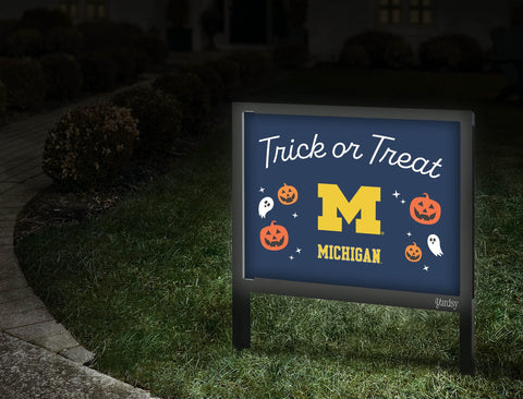 Michigan Halloween Trick Or Treat Yardsy Sign