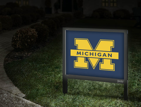 Michigan M Blue Yardsy Sign