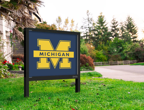 Michigan M Blue Yardsy Sign