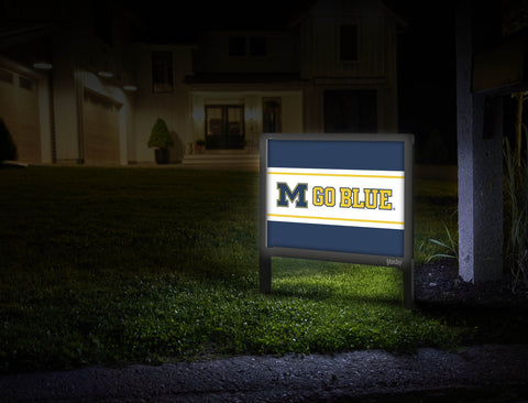 Michigan M Go Blue Yardsy Sign