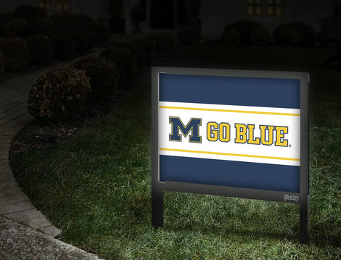 Michigan M Go Blue Yardsy Sign Walkway