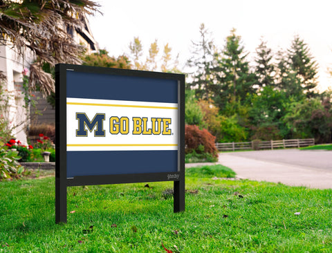 Michigan M Go Blue Yardsy Sign