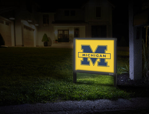 Michigan M Maize Yellow Yardsy Sign