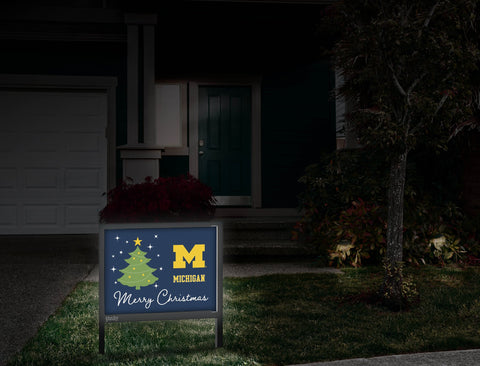 Michigan Merry Christmas Yardsy Sign