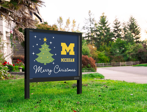 Michigan Merry Christmas Yardsy Sign