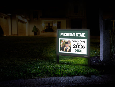 Michigan State Graduate Custom Yardsy Sign yard sign