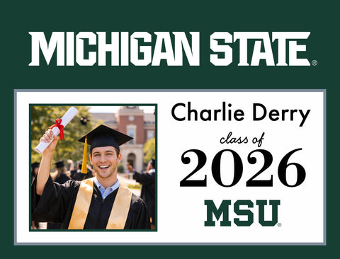 Michigan State Graduate Custom Yardsy Sign yard sign