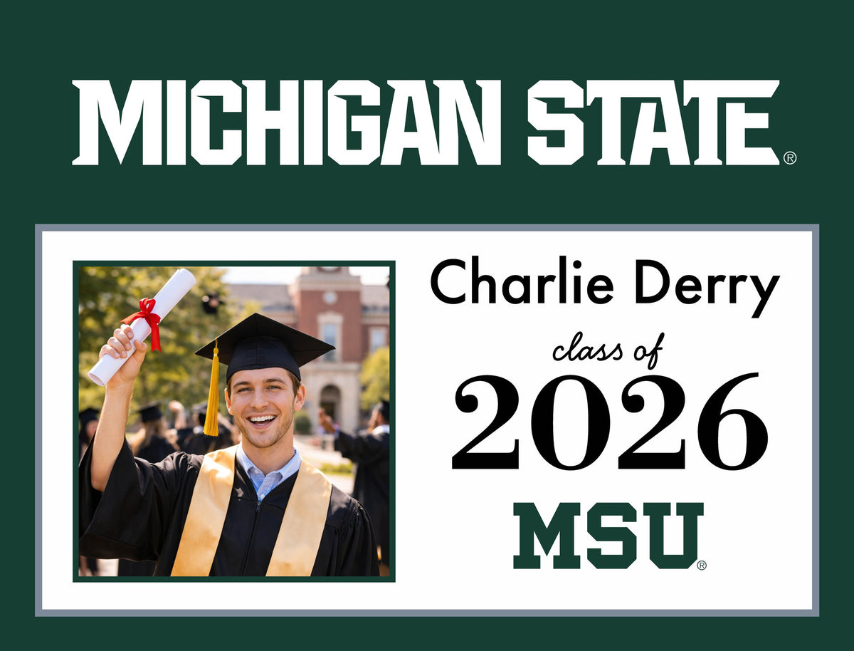 Michigan State Graduate Custom Yardsy Sign