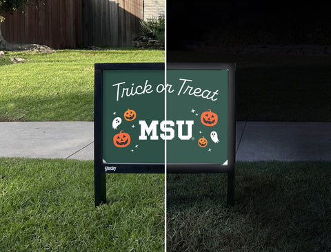 Michigan State Halloween Trick Or Treat Yardsy Sign yard sign