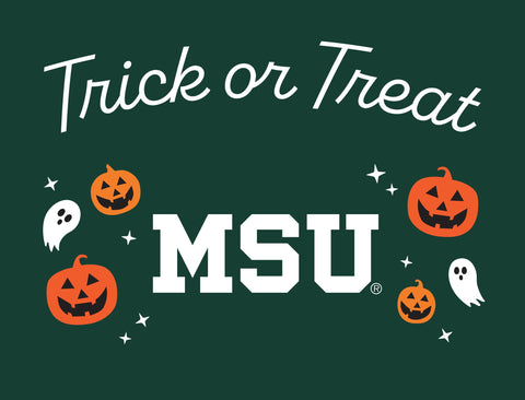 Michigan State Halloween Trick Or Treat Yardsy Sign yard sign