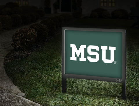 Michigan State Msu Green Yardsy Sign Walkway