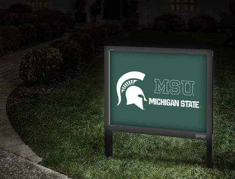 Michigan State MSU Spartan Green Yardsy Sign