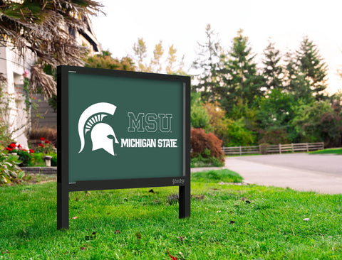 Michigan State MSU Spartan Green Yardsy Sign