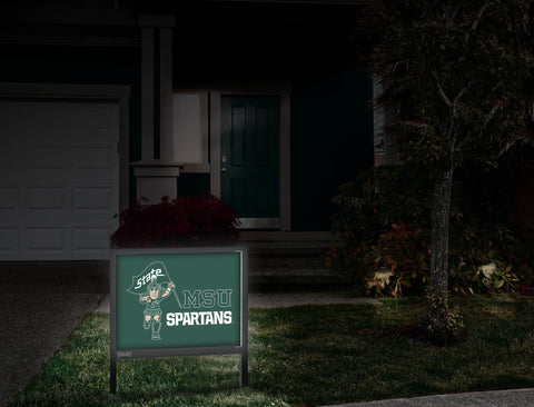 Michigan State MSU Spartan Green Yardsy Sign
