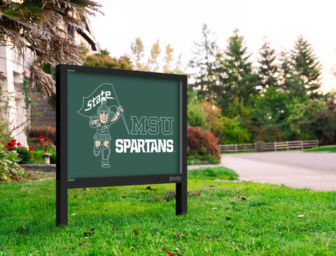 Michigan State MSU Spartan Green Yardsy Sign